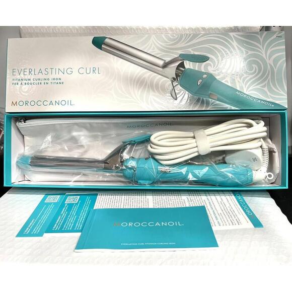 Moroccanoil Everlasting Curl Titanium Curling Iron 1" NEW - Europe Plug - Picture 1 of 6